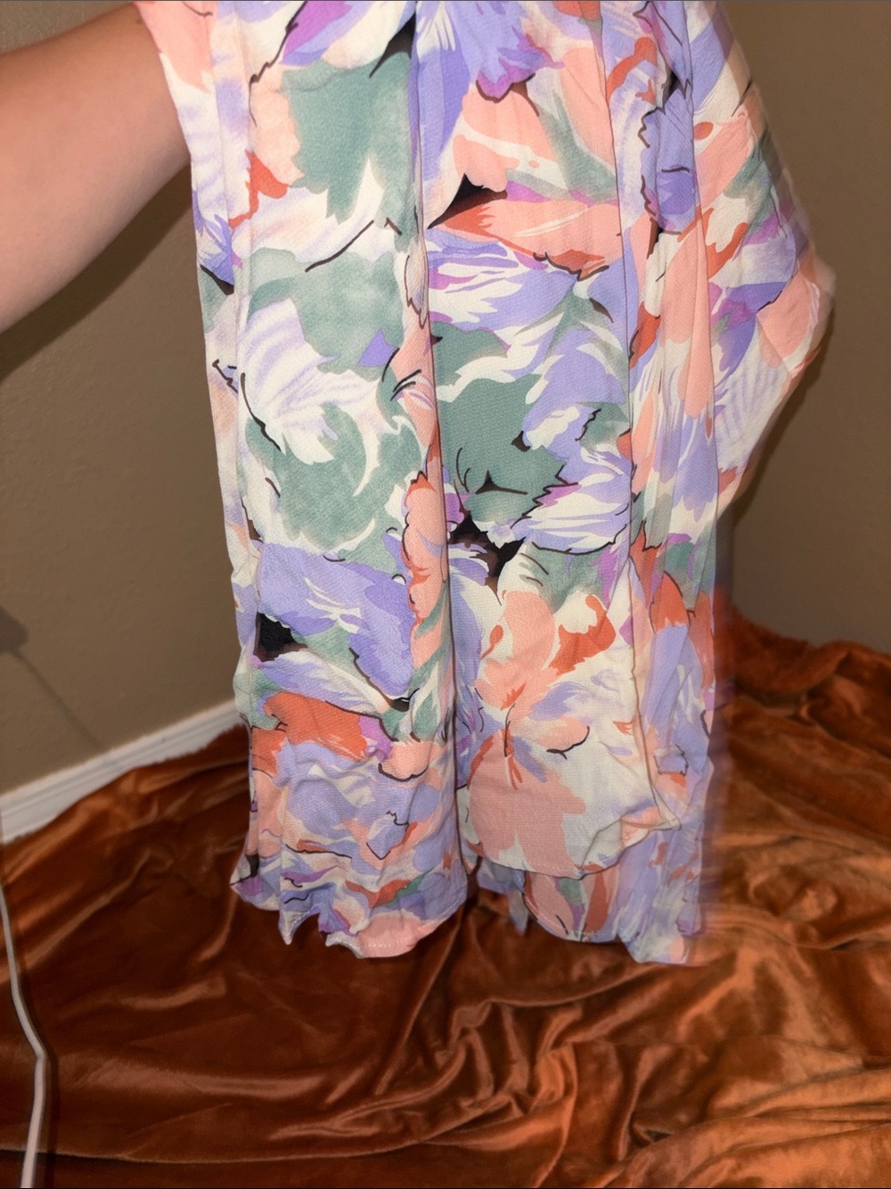 Pastel Floral Halter Dress - Picture 4 of 5